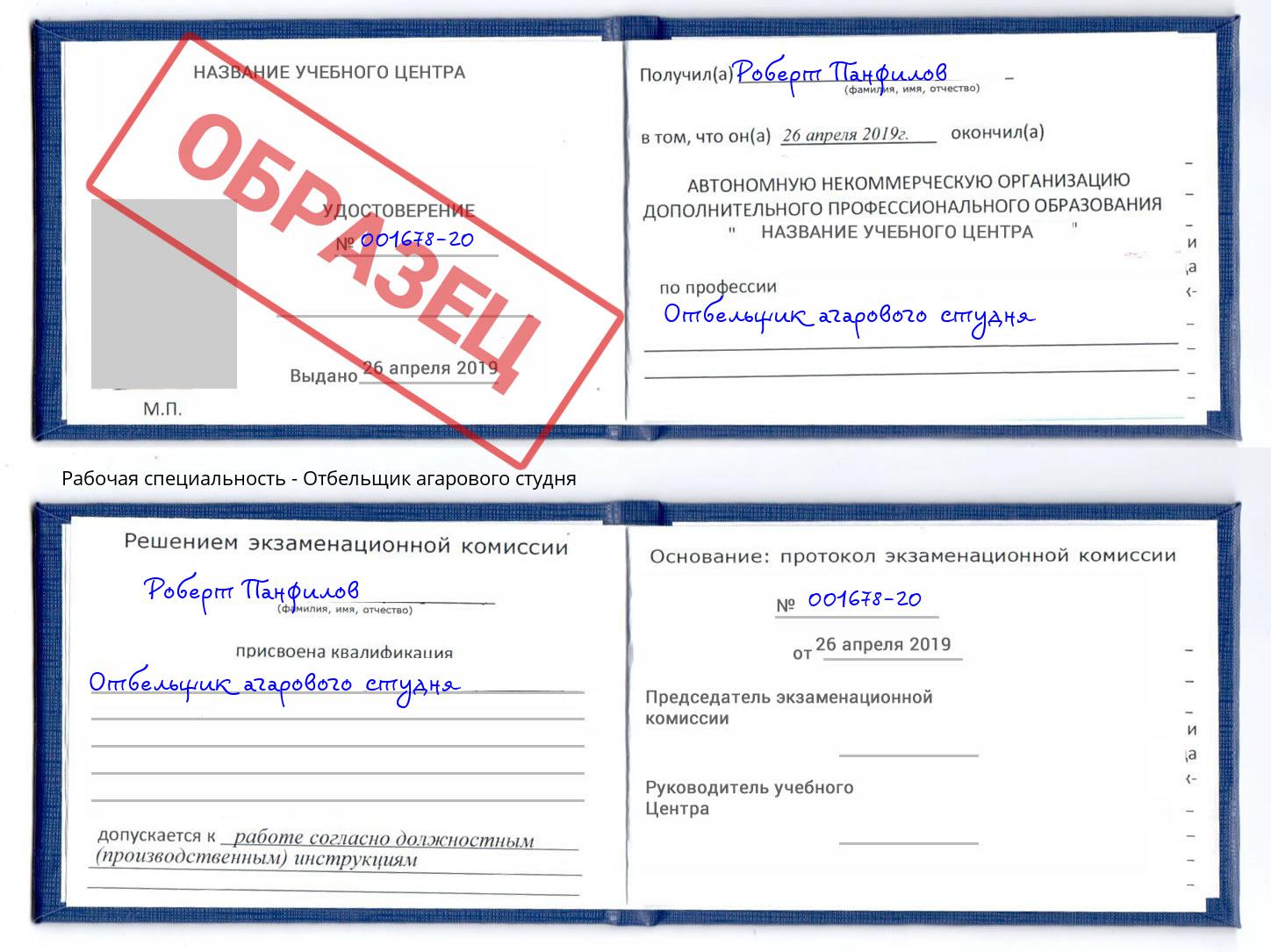 Отбельщик агарового студня Курган