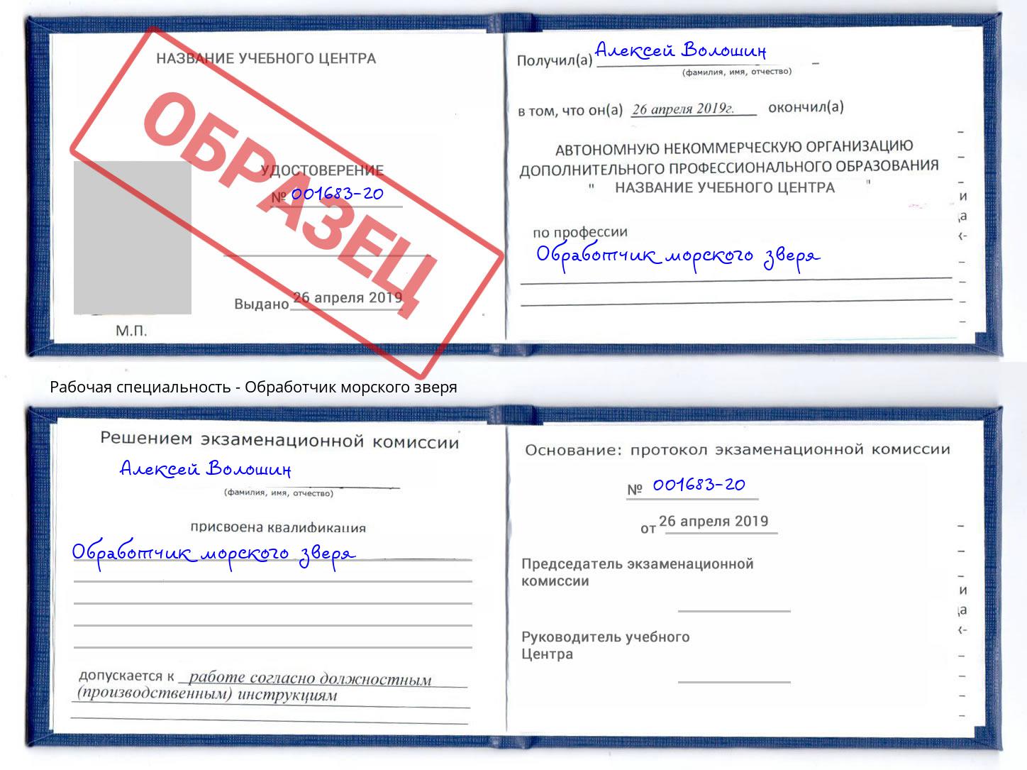 Обработчик морского зверя Курган